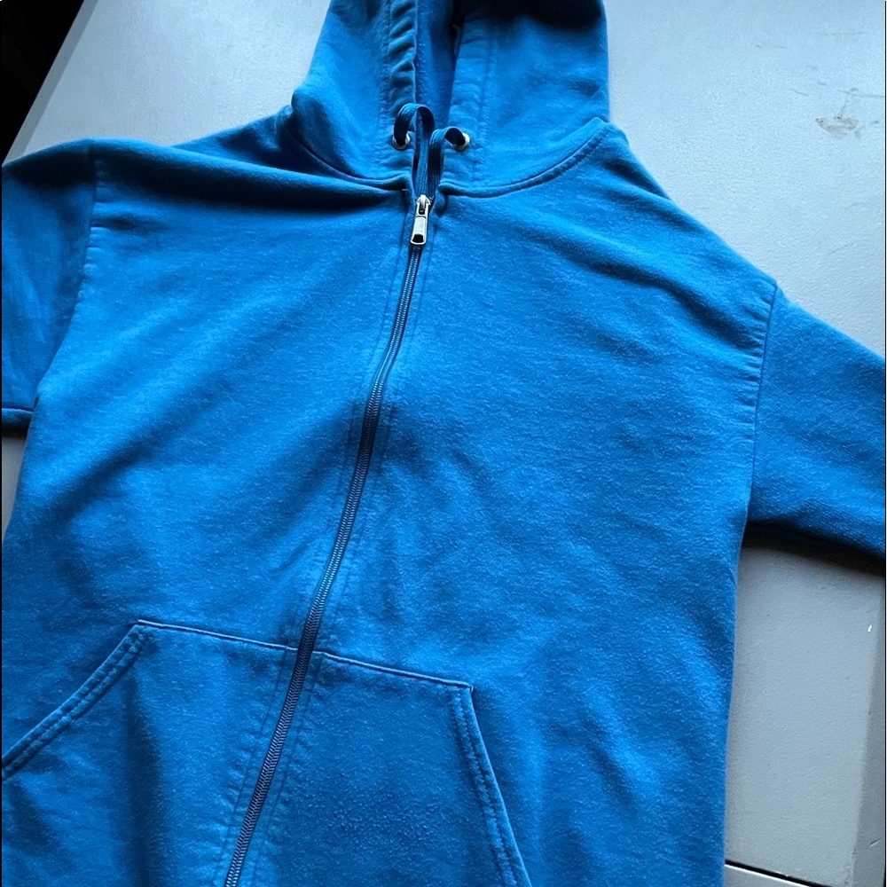 Athletic works zip up jacket (light blue)